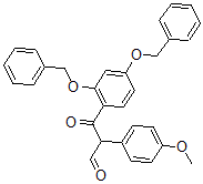 CAS#: 40321-70-8, 2,4-Bis(Phenylmethoxy)-alpha-(4-Methoxyphenyl)-beta-Oxobenzenepropanal