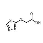 CAS#: 40352-26-9, (1,3,4-Thiadiazol-2-Yloxy)Acetic Acid