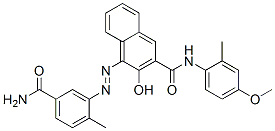 CAS 登录号：4047-75-0， 4-((2-甲基-5-(氨基羰基)苯基)偶氮)-3-羟基-N-(2-甲基-4-甲氧基苯)-2-萘甲酰胺