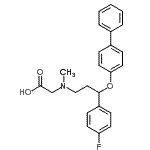 CAS#: 405225-21-0, N-[3-(4-Biphenylyloxy)-3-(4-Fluorophenyl)Propyl]-N-Methylglycine