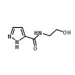 CAS 登录号：405278-69-5， N-(2-羟基乙基)-1H-吡唑-5-甲酰胺
