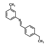CAS 登录号：405287-65-2， (E)-1-(4-乙基苯基)-N-(3-甲基苯基)甲亚胺