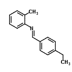 CAS 登录号：405288-16-6， (E)-1-(4-乙基苯基)-N-(2-甲基苯基)甲亚胺