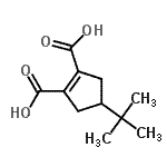 CAS#: 40557-34-4, 4-(2-Methyl-2-Propanyl)-1-Cyclopentene-1,2-Dicarboxylic Acid
