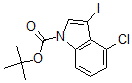 CAS#: 406170-08-9, 4-Chloro-3-Iodo-1H-Indole-1-carboxylic Acid 1,1-Dimethylethyl Ester