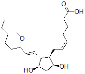 CAS 登录号：40834-96-6， (Z)-7-[(1R,2R,3R,5S)-3,5-二羟基-2-[(E,3S)-3-甲氧基辛-1-烯基]环戊基]庚-5-烯酸