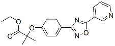 CAS 登录号：40915-84-2， 2-甲基-2-[4-[5-(3-吡啶基)-1,2,4-恶二唑-3-基]苯氧基]丙酸乙酯