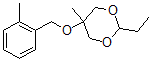 CAS 登录号：41129-10-6， 2-乙基-5-甲基-C-5-(2-甲基苄氧基)-1,3-二恶烷