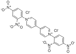 CAS 登录号：41168-79-0， 1,1'-二(2,4-二硝基苯基)-4,4'-联吡啶鎓二氯化物