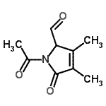 CAS#: 412017-02-8, 1-Acetyl-3,4-Dimethyl-5-Oxo-2,5-Dihydro-1H-Pyrrole-2-Carbaldehyde