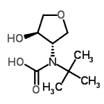 CAS#: 412278-24-1, [(3S,4R)-4-Hydroxytetrahydro-3-Furanyl](2-Methyl-2-Propanyl)Carbamic Acid