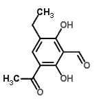 CAS#: 412338-84-2, 3-Acetyl-5-Ethyl-2,6-Dihydroxybenzaldehyde