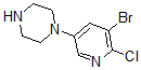 CAS#: 412347-55-8, 1-(5-Bromo-6-Chloro-3-Pyridinyl)-Piperazine