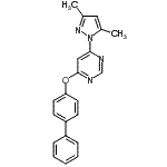 CAS#: 413620-31-2, 4-(4-Biphenylyloxy)-6-(3,5-Dimethyl-1H-Pyrazol-1-Yl)Pyrimidine