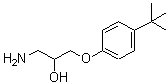 CAS 登录号：41403-84-3， 1-氨基-3-[4-(2-甲基-2-丙基)苯氧基]-2-丙醇