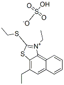 CAS 登录号：41426-11-3， 1-乙基-2-(乙硫基)-萘并(1,2-d)噻唑鎓硫酸乙酯盐