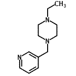CAS 登录号：414881-11-1， 1-乙基-4-(3-吡啶基甲基)哌嗪
