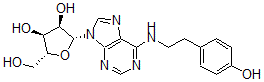 CAS 登录号：41552-94-7， N6-(4-羟基苯乙基)-腺苷)