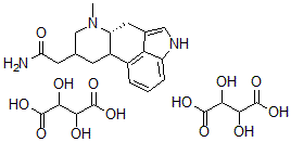 CAS 登录号：41562-69-0， (8-beta)-6-甲基麦角灵-8-乙酰胺二酒石酸盐