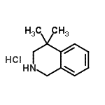 CAS#: 41565-86-0, 4,4-Dimethyl-1,2,3,4-Tetrahydroisoquinoline Hydrochloride (1:1)
