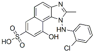 CAS 登录号：41680-50-6， 1-(2-氯苯胺基)-9-羟基-2-甲基-1H-萘并[1,2-d]咪唑-7-磺酸