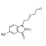 CAS 登录号：416899-96-2， 1-[2-(2-氯乙氧基)乙基]-5-甲基-1H-吲哚-2,3-二酮