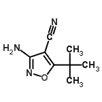 CAS#: 41808-55-3, 3-Amino-5-(2-Methyl-2-Propanyl)-1,2-Oxazole-4-Carbonitrile