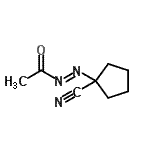 CAS#: 41857-32-3, 1-[(E)-Acetyldiazenyl]Cyclopentanecarbonitrile