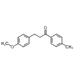 CAS 登录号：41865-44-5， 3-(4-甲氧基苯基)-1-(4-甲基苯基)-1-丙酮