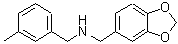 CAS 登录号：418777-13-6， 1-(1,3-苯并二氧戊环-5-基)-N-(3-甲基苄基)甲胺