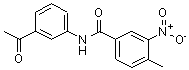 CAS 登录号：418787-86-7， N-(3-乙酰基苯基)-4-甲基-3-硝基苯甲酰胺