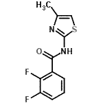 CAS#: 418791-31-8, 2,3-Difluoro-N-(4-Methyl-1,3-Thiazol-2-Yl)Benzamide