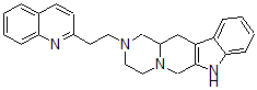 CAS#: 42021-23-8, 2-(beta-(2-Quinolyl)ethyl)-1,2,3,4,6,7,12,12a-octahydropyrazino(2',1':6,1)pyrido(3,4-b)indole