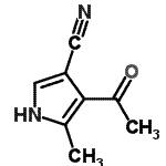 CAS 登录号：42046-57-1， 4-乙酰基-5-甲基-1H-吡咯-3-甲腈