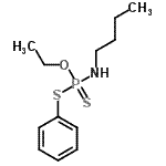 CAS 登录号：4205-52-1， O-乙基S-苯基丁基磷酰r酰胺基二硫代酸酯