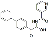 CAS 登录号：42069-29-4， N-(2-(1,1'-联苯)-4-基-1-羟基-2-氧代乙基)-3-吡啶甲酰胺