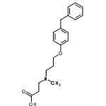 CAS 登录号：423169-68-0， N-[3-(4-苄基苯氧基)丙基]-N-甲基-beta-丙氨酸