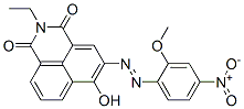 CAS 登录号：42358-36-1， 2-乙基-6-羟基-5-[(2-甲氧基-4-硝基苯基)偶氮]-1H-苯并[de]异喹啉-1,3(2H)-二酮