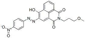 CAS 登录号：42358-42-9， 6-羟基-2-(3-甲氧基丙基)-5-[(4-硝基苯基)偶氮]-1H-苯并[de]异喹啉-1,3(2H)-二酮