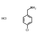 CAS 登录号：42365-43-5， 1-(4-氯苯基)甲胺盐酸盐(1:1)
