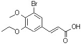 CAS 登录号：423736-20-3， (2E)-3-(3-溴-5-乙氧基-4-甲氧基苯基)丙烯酸