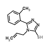 CAS 登录号：423741-70-2， 4-烯丙基-5-(2-甲基苯基)-4H-1,2,4-三唑-3-硫醇
