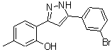 CAS 登录号：423753-91-7， 2-[5-(3-溴苯基)-1H-吡唑-3-基]-5-甲基苯酚
