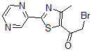 CAS 登录号：423768-43-8， 2-溴-1-[4-甲基-2-(2-吡嗪基)-5-噻唑基]-乙酮