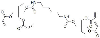 CAS#: 42404-52-4, 2-[[[[[6-[[[2,2-Bis[[(1-Oxoallyl)Oxy]Methyl]Butoxy]Carbonyl]Amino]Hexyl]Amino]Carbonyl]Oxy]Methyl]-2-Ethyl-1,3-Propanediyl Diacrylate