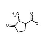 CAS 登录号：42435-90-5， 1-甲基-5-氧代脯氨酰氯化物