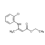 CAS 登录号：42792-92-7， 乙基(2Z)-3-[(2-氯苯基)氨基]-2-丁烯酸酯