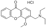 CAS#: 42840-06-2, 3-(Diethylaminomethyl)-4-Methoxyxanthen-9-One Hydrochloride