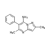 CAS 登录号：428845-73-2， 2,5-二甲基-6-苯基吡唑并[1,5-a]嘧啶-7-胺