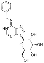 CAS 登录号：4294-17-1， 9-beta-D-吡喃葡萄糖基-N-(苯基甲基)-9H-嘌呤-6-胺